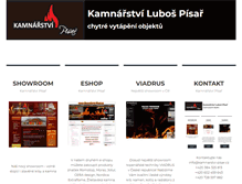 Tablet Screenshot of kamnarstvi-pisar.cz